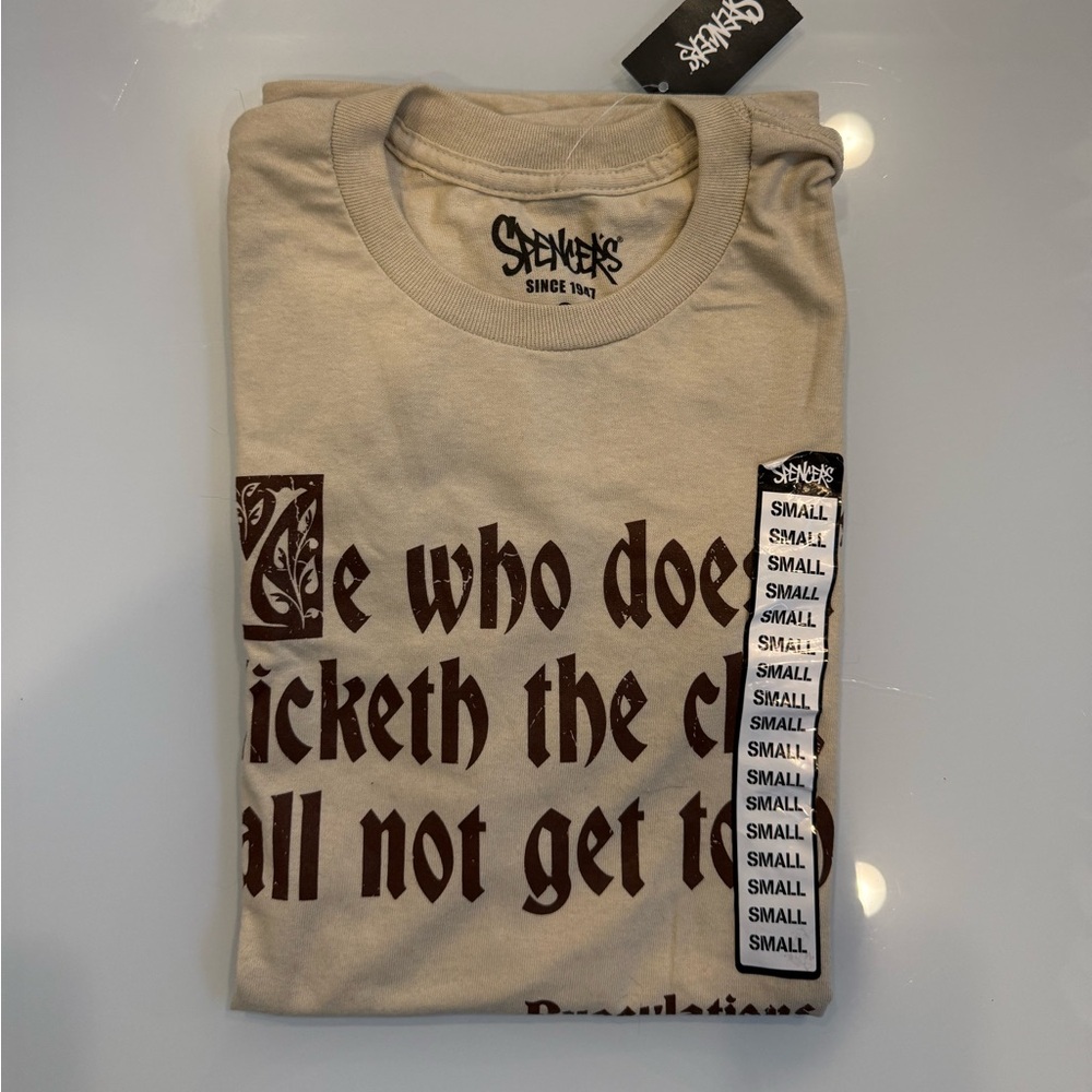 BOGO Skechers Beige Short-Sleeve Graphic Tee with Brown Print